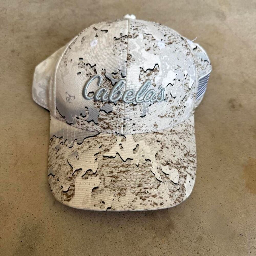 Cabela-s Men's White and Cream Hat